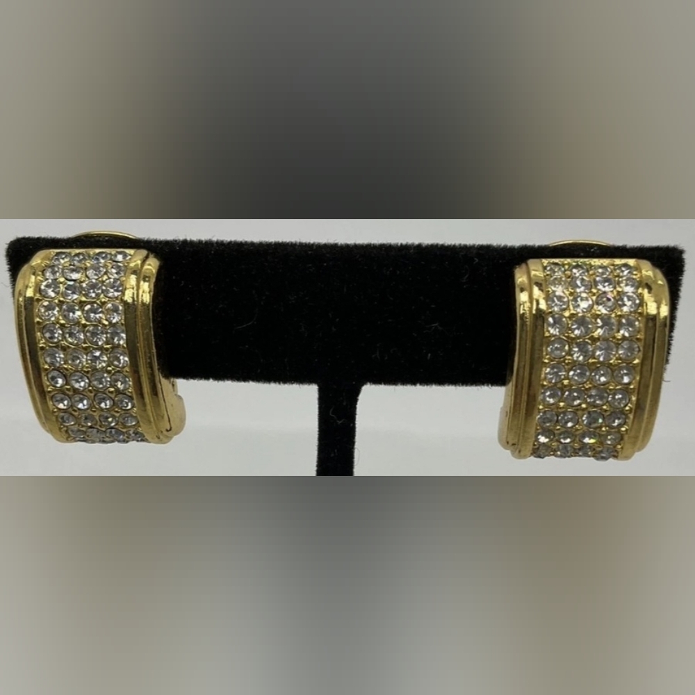 Christian Dior Half Hoop Clip-on Earrings